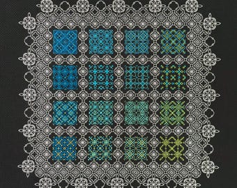 Variables Blackwork Sampler Pattern