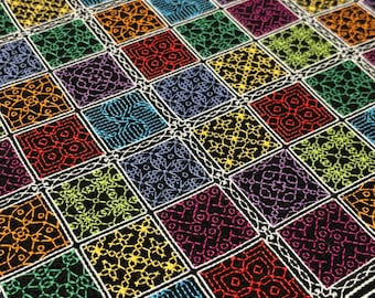Blackwork Puzzle Sampler Pattern