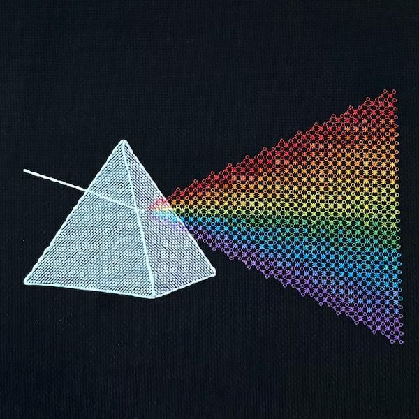 プリズムブラックワークパターン