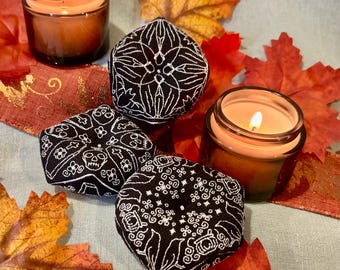 Halloween Blackwork Biscornu Pattern Set