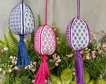 Blackwork Easter Egg Pattern Set