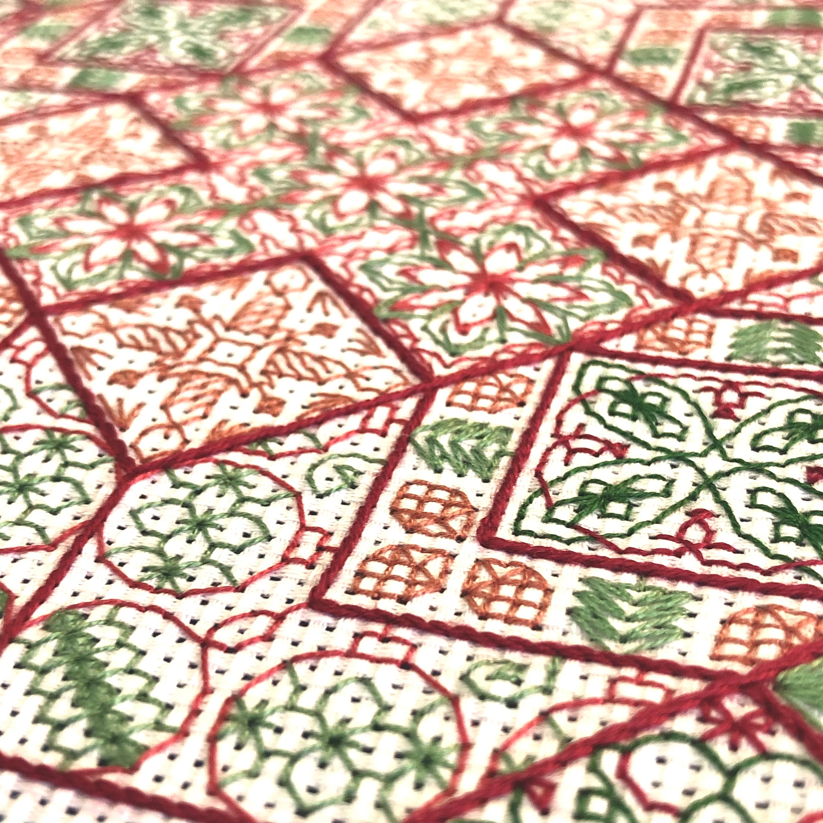 Holiday Blackwork Sampler Pattern - Etsy