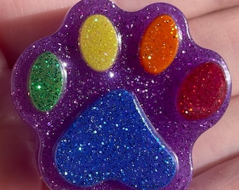 Pride Paw Keychain