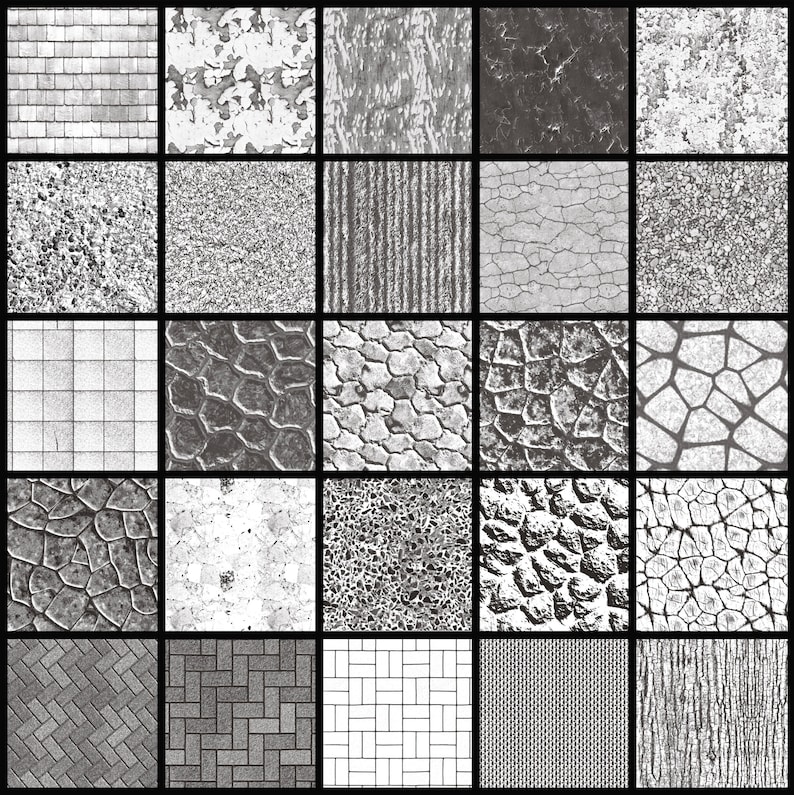 25 Procreate Seamless Pattern Texture Brushes for Landscape | Etsy