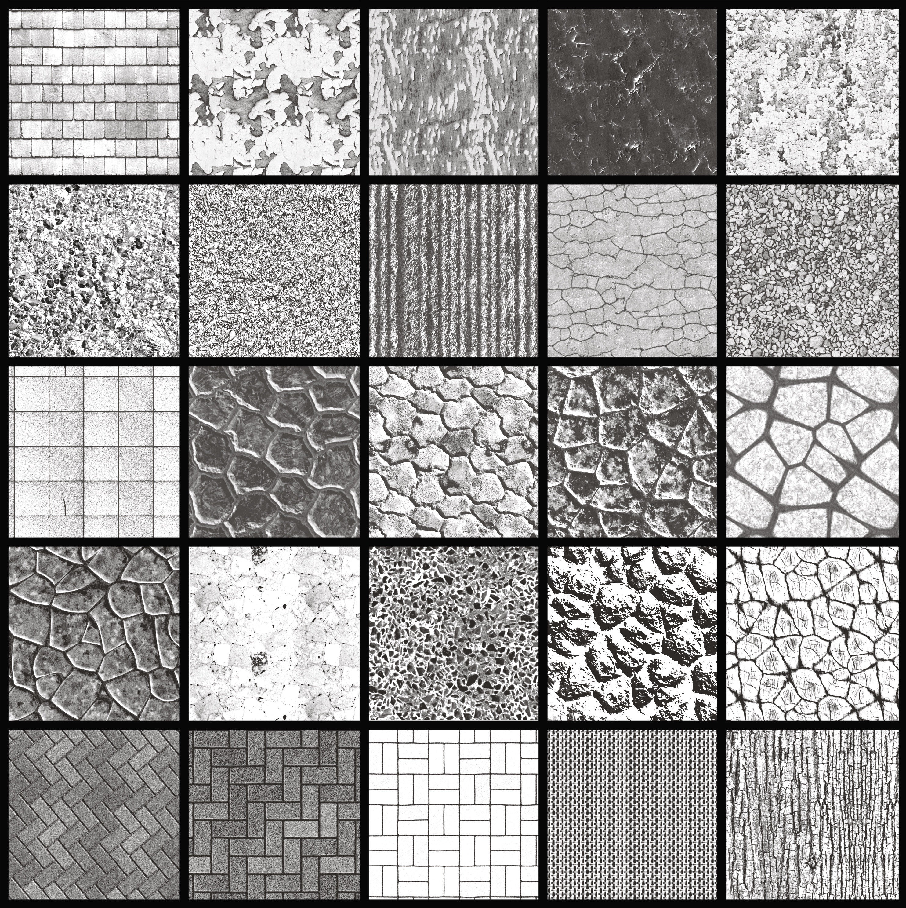 Procreate Seamless Brushes: 25 Pattern Textures for Landscape ...