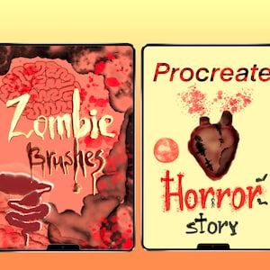 Procreate Painting Kit: 8 brushes for abstract art &quot;Halloween Horror Story Edition&quot;