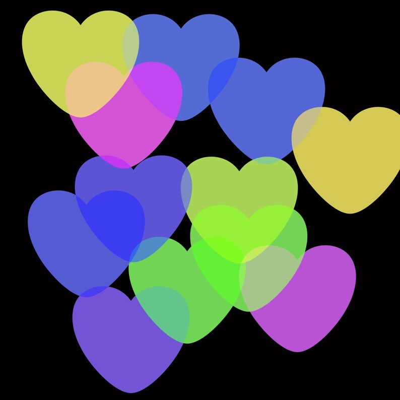 Valentine Hearts Procreate Brushes Texture Pattern Stamp Etsy