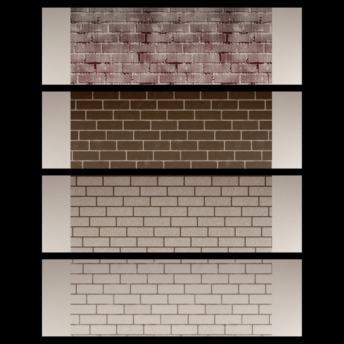 Procreate Brick Brushes 18 Seamless Pattern Textures Etsy Canada