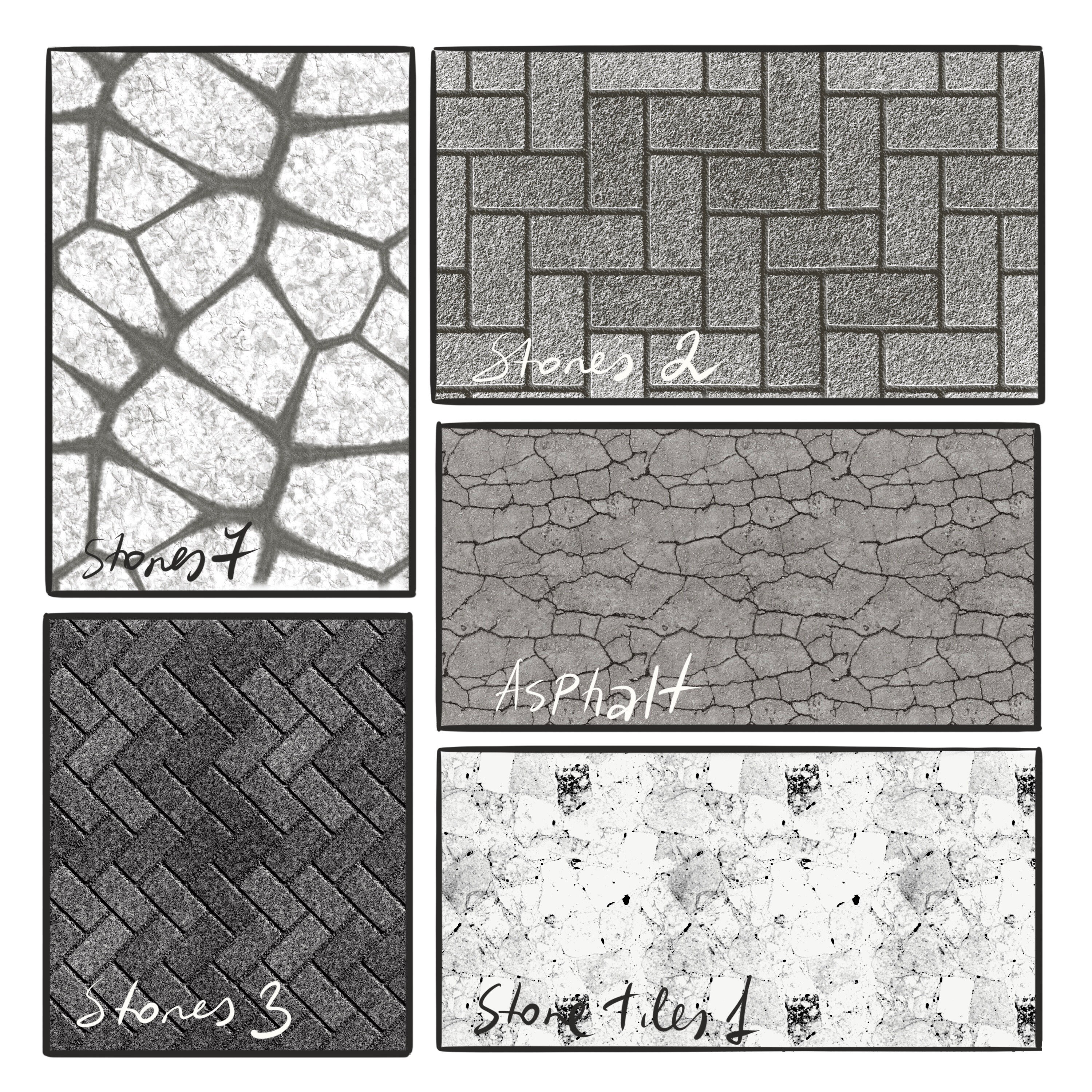 Procreate Seamless Brushes: 25 Pattern Textures for Landscape ...