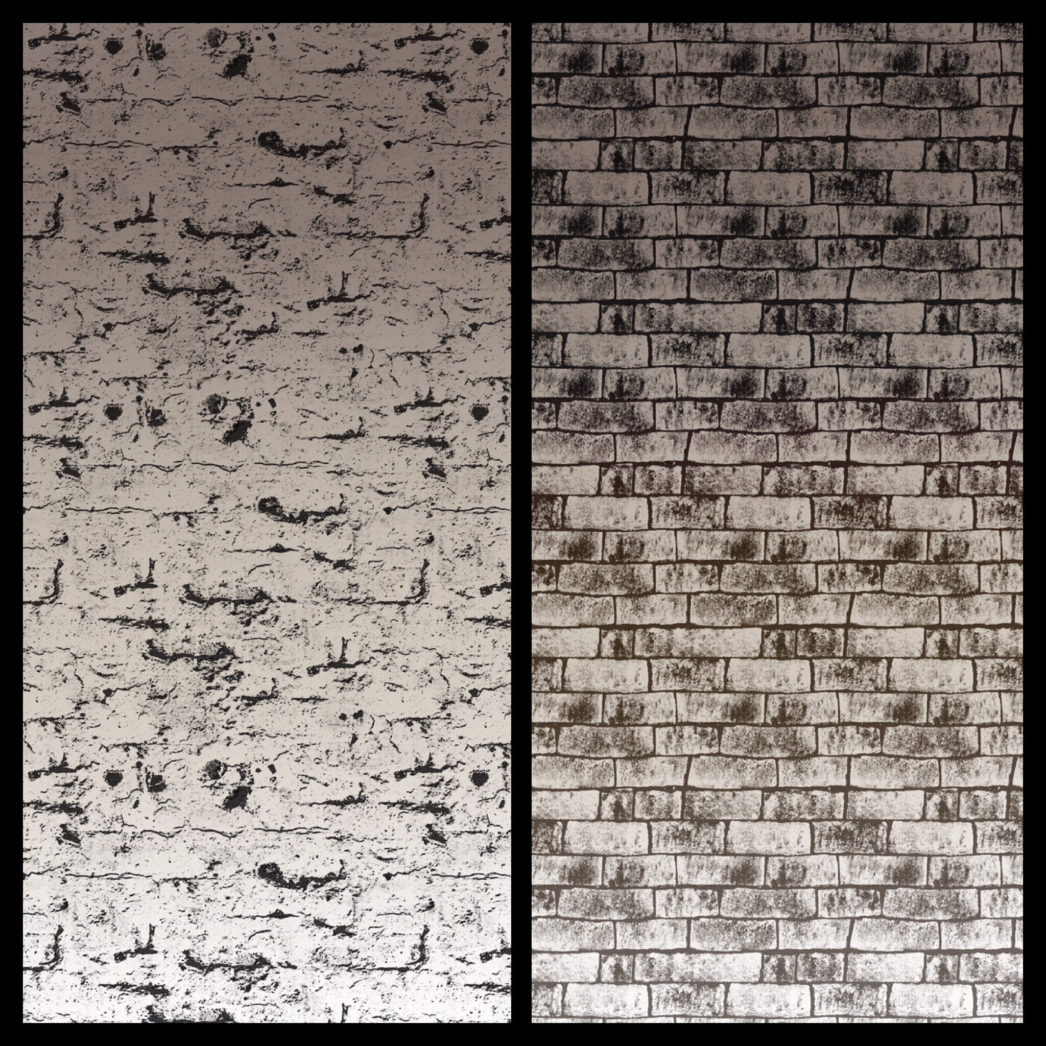 Procreate Brick Brushes 18 Seamless Pattern Textures Etsy Canada