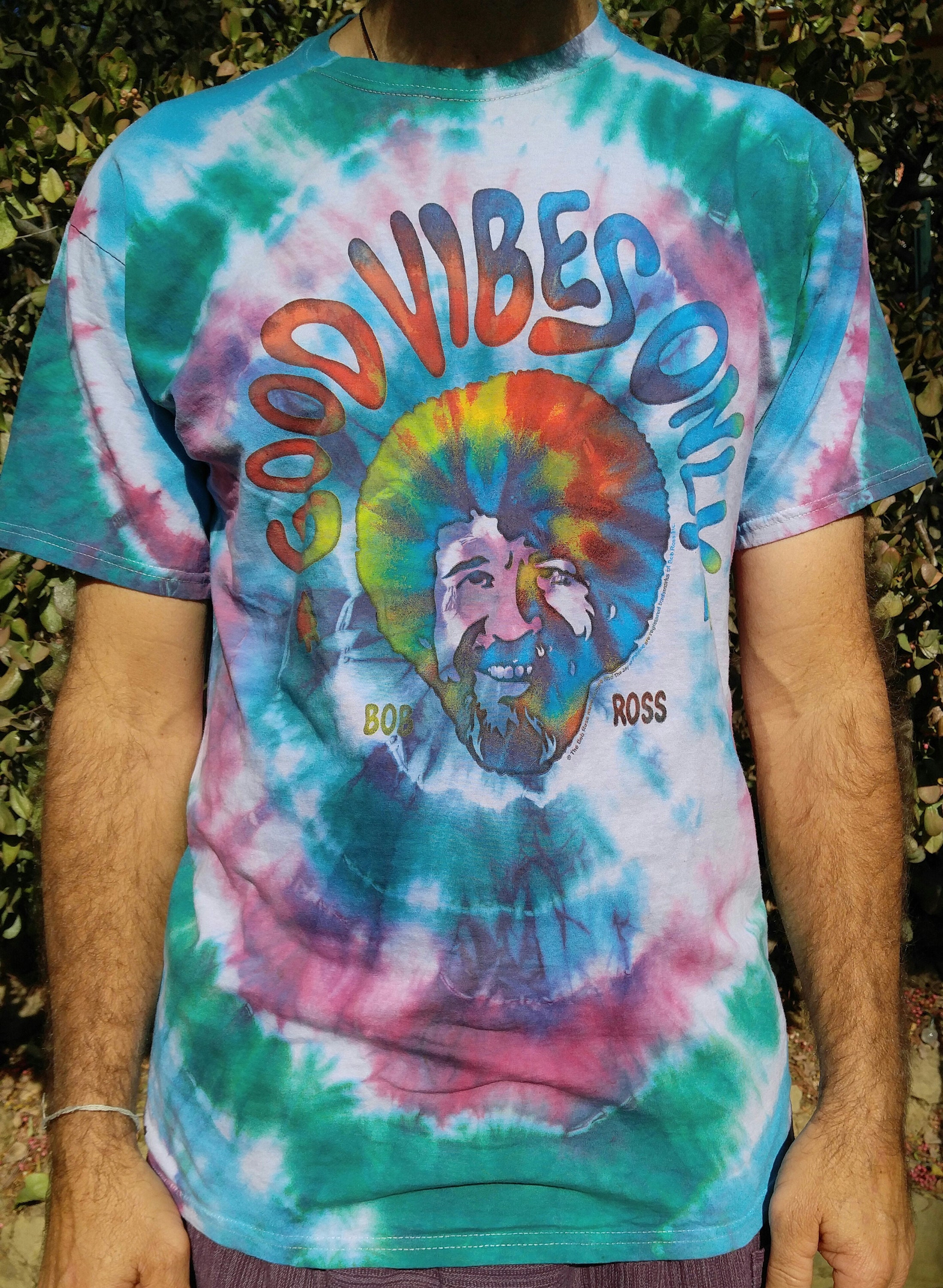 tie dye bob ross shirt