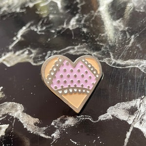 Booty Love Enamel Lapel Pin – Funny Heart-Butt Accessory – Playful Gift Pin