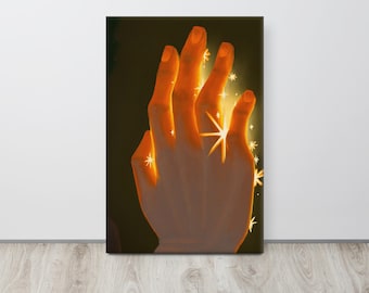Soft Sparks -- Thin canvas art print