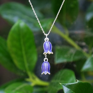 Bluebell Flower Pendant Necklace