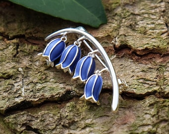 Bluebell bloem broche