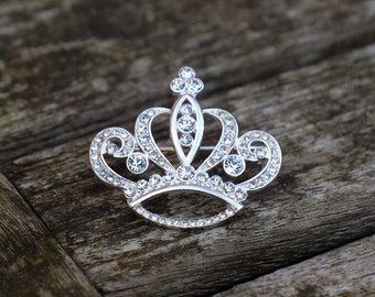 Broche couronne complexe royale britannique