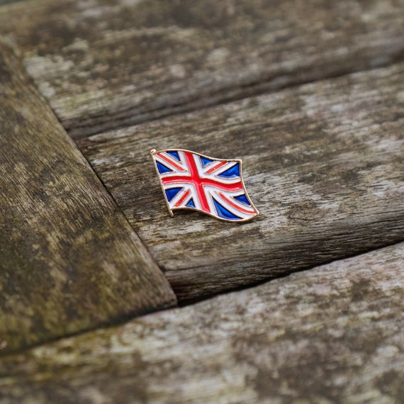 British Union Jack Flag Lapel Pin Brooch Etsy UK