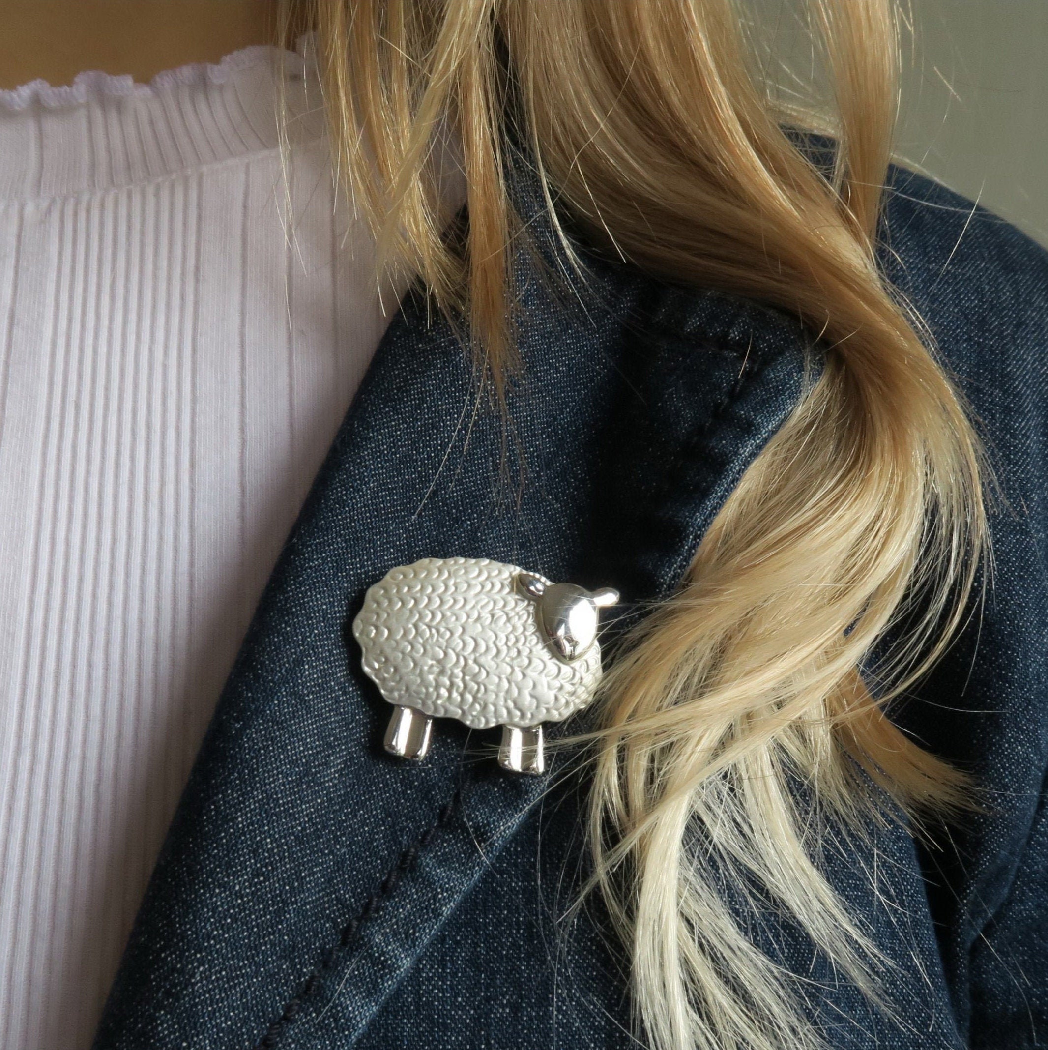 Sheep brooch sale
