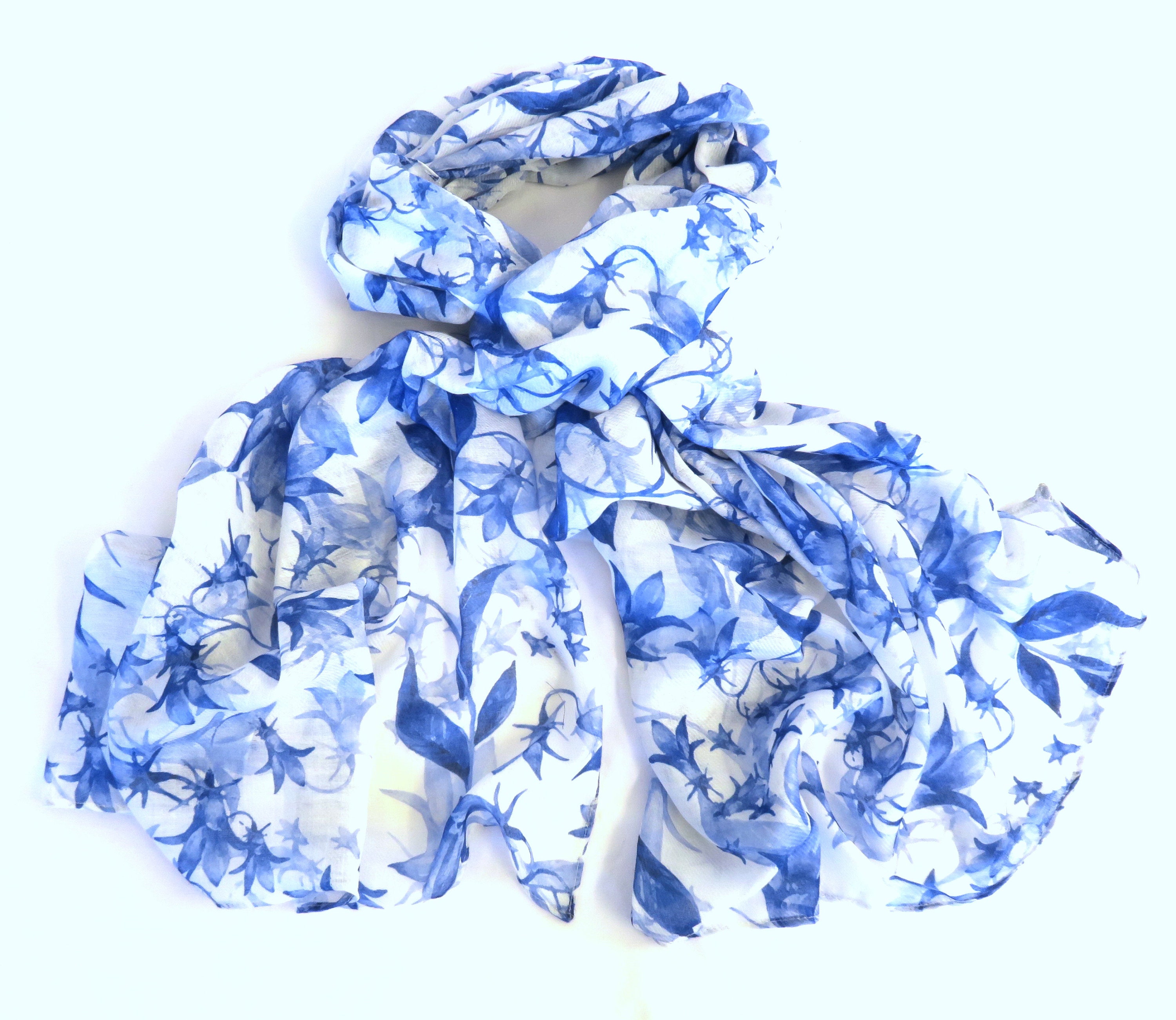 Bluebell Flower Scarf - Etsy