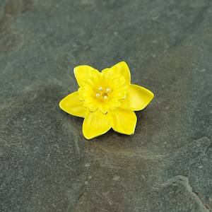 Daffodil Yellow Flower Brooch