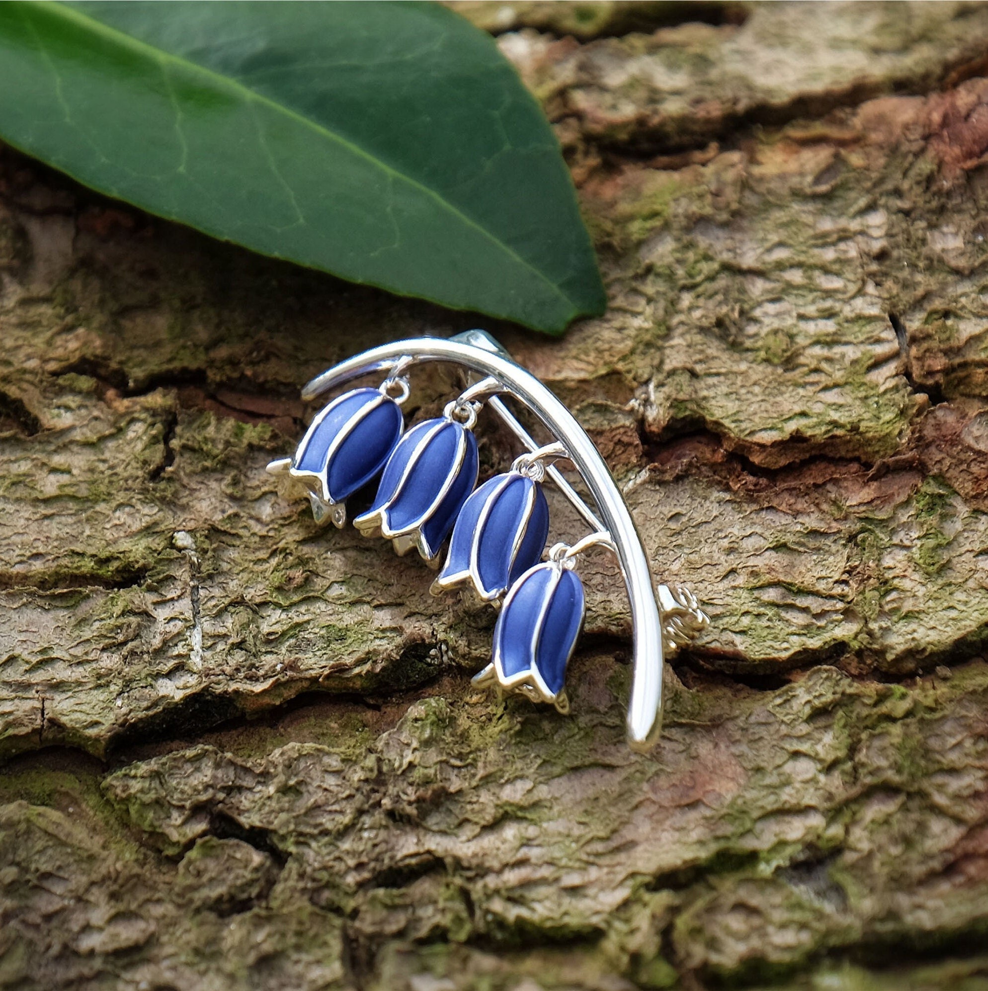 925 Sterling Zilver Broche Met Natuurlijke Kwarts - Handgemaakt Bloemontwerp Voor Vrouwen