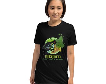 Butterfly Is My Spirit Animal, Butterfly Shirt, Butterfly T-Shirt, Monarch Butterfly, Butterfly Tee, Aesthetic Butterfly Shirt