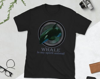クジラは私のスピリットアニマル、クジラシャツ、クジラTシャツ、クジラTシャツ、かわいいクジラシャツ、海洋生物学者、クジラ愛好家シャツ、海洋シャツ