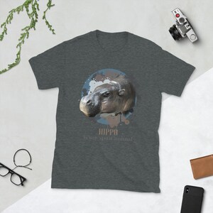 Hippo Is My Spirit Animal, Hippo Shirt, Hippo T-Shirt, Funny Hippo Tee,  Hippopotamus Shirt, Hippopotamus Gift, Cute Hippo Shirt