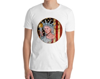 Leven vrijheid en het nastreven van geluk Amerikaanse vlag Memorial cadeau ontwerp mannen Tee shirt