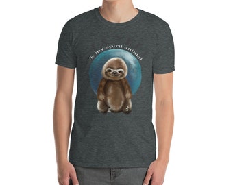 Sloth Is My Spirit Animal, Sloth Shirt, Animal lover, Sloth T-Shirt, Sloth Tee, Gift For Sloth Lover, Spirit Animal, Lazy Sleeping Animal