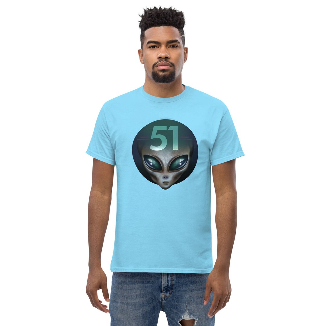 Alien Head 51 Shirt, Extraterrestrial, Alien Shirt, UFO Shirt, Alien ...
