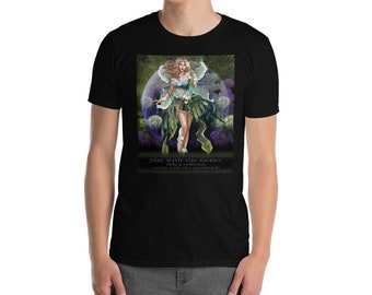 Play with the Fairies Ride a Unicorn,Swim with a Mermaid Beautiful Fairy Fantasy Gift Design 2 Men's Tee Shirt