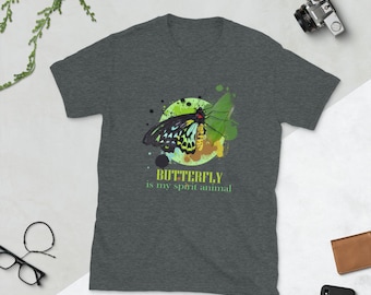 Butterfly Is My Spirit Animal, Butterfly Shirt, Butterfly T-Shirt, Monarch Butterfly, Butterfly Tee, Aesthetic Butterfly Shirt