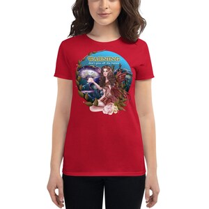 Warning Don&#39;t Piss Off The Fairies Cool Graphic Design 3 Women&#39;s Tee Shirt