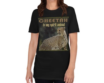 Gepard ist mein Geist Tier, Gepard Shirt, Gepard T-Shirt, Gepard-Liebhaber-Geschenk, Gepard T-Shirt, Tier-Liebhaber-Shirt, süße Gepard Shirt