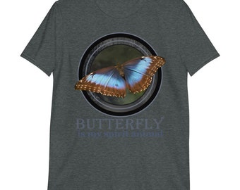Butterfly Is My Spirit Animal, Butterfly Shirt, Butterfly T-Shirt, Monarch Butterfly, Butterfly Tee, Aesthetic Butterfly Shirt