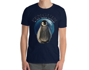 Penguin Is My Spirit Animal, camiseta pingüino, camisa pingüino, regalo pingüino, animal espiritual, regalo amante de penguin, camisa amante de los animales