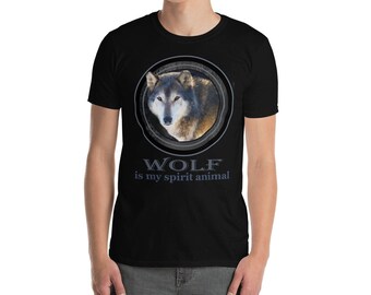 Wolf Is My Spirit Animal, Wolf Shirt, Wolf T-Shirt, Wolf Lover Gift, Wolf Tee, Gift for Wolf Lover, Cute Wolf Shirt, Wolves Shirt