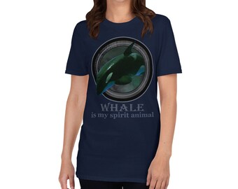 クジラは私のスピリットアニマル、クジラシャツ、クジラTシャツ、クジラTシャツ、かわいいクジラシャツ、海洋生物学者、クジラ愛好家シャツ、海洋シャツ