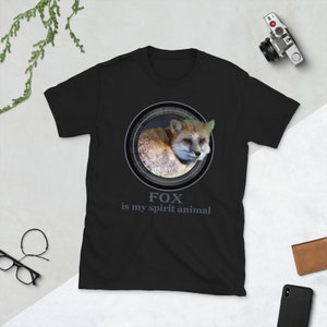 Fox Is My Spirit Animal, Fox Shirt, Fox T-Shirt, Fox Lover Gift, Fox Tee, Animal Lover Shirt, Fox Gift, Gift for Fox Lover, Cute Fox Shirt