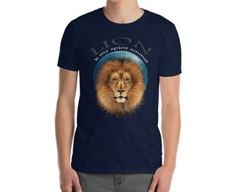 Lion Is My Spirit Animal, Lion Shirt, Lion T-Shirt, Lion Lover Gift, Animal Lover Shirt, Lion Gift, Gift for Lion Lover, Cute Lion Shirt