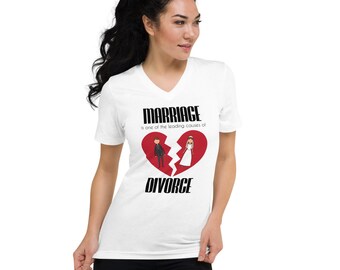 Marriage is One Of The leading Causes of Divorce Shirt, Funny Break Up, Divorcee, Divorce tee, Relationship T-Shirt, Hates Relationship