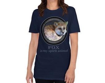 Fox Is My Spirit Animal, Fox Shirt, Fox T-Shirt, Fox Lover Gift, Fox Tee, Animal Lover Shirt, Fox Gift, Gift for Fox Lover, Cute Fox Shirt