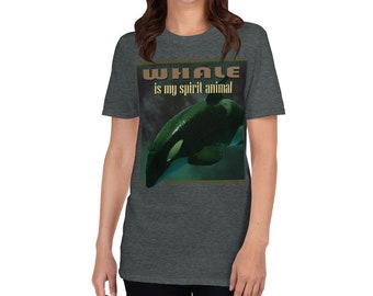 クジラは私のスピリットアニマル、クジラシャツ、クジラTシャツ、クジラTシャツ、かわいいクジラシャツ、海洋生物学者、クジラ愛好家シャツ、海洋シャツ