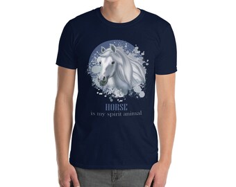 Pferd ist mein Geist Tier, Pferd Shirt, Pferd T-Shirt, Pferd-Liebhaber-Shirt, Reiter T-shirt, Reitshirt, süße Pferd Shirt