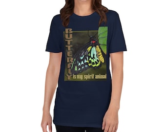 Motyl jest moim zwierzęciem duchowym, koszulka z motylem, koszulka z motylem, motyl monarcha, koszulka z motylem, estetyczna koszulka z motylem
