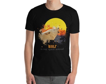 Wolf Is My Spirit Animal, Wolf Shirt, Wolf T-Shirt, Wolf Lover Gift, Wolf Tee, Gift for Wolf Lover, Cute Wolf Shirt, Wolves Shirt