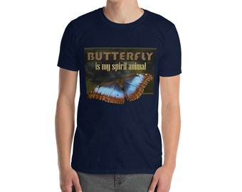 Butterfly Is My Spirit Animal, Butterfly Shirt, Butterfly T-Shirt,  Monarch Butterfly, Butterfly Gift Shirt, Aesthetic Butterfly Men's Shirt