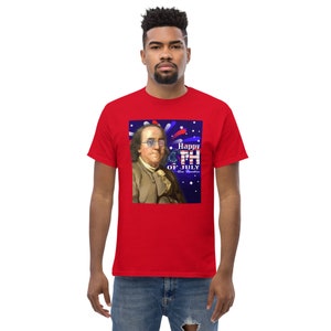Camisa Ben Franklin, camisa 4 de julho, camisa patriótica, Benjamin Franklin, camisa 4 de julho, camisa republicana, camiseta do Dia da Independência
