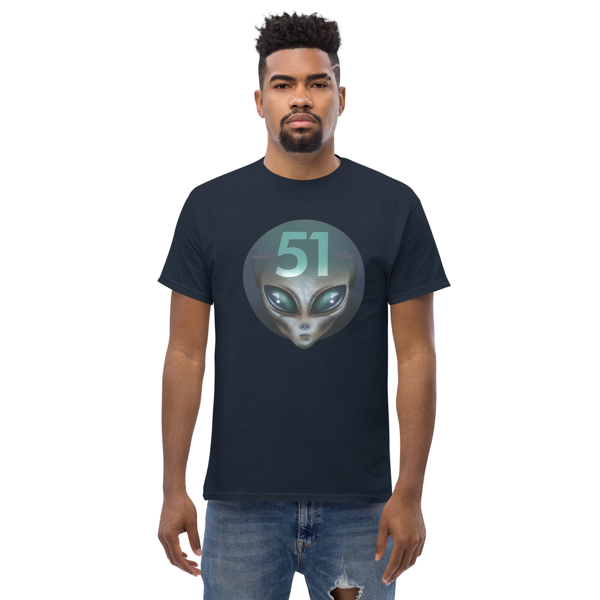 Alien Head 51 Shirt, Extraterrestrial, Alien Shirt, UFO Shirt, Alien ...